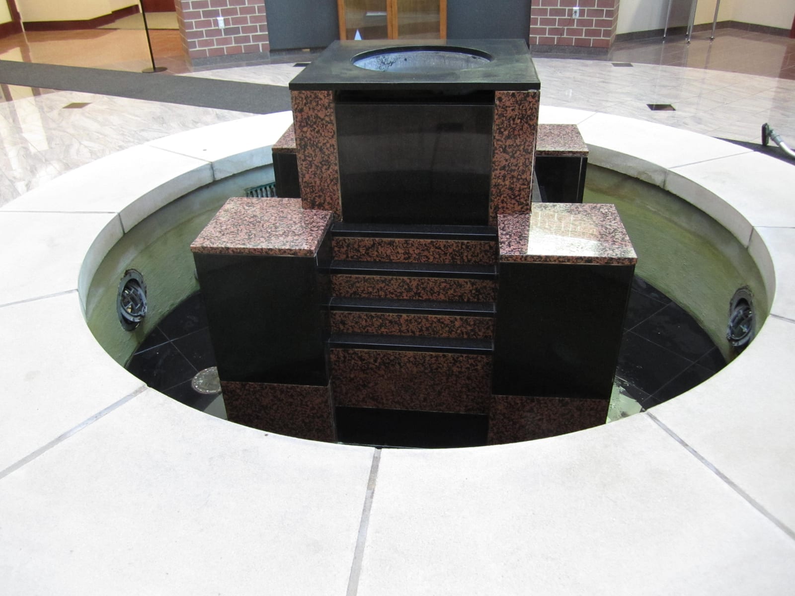 Outdoor granite fountain